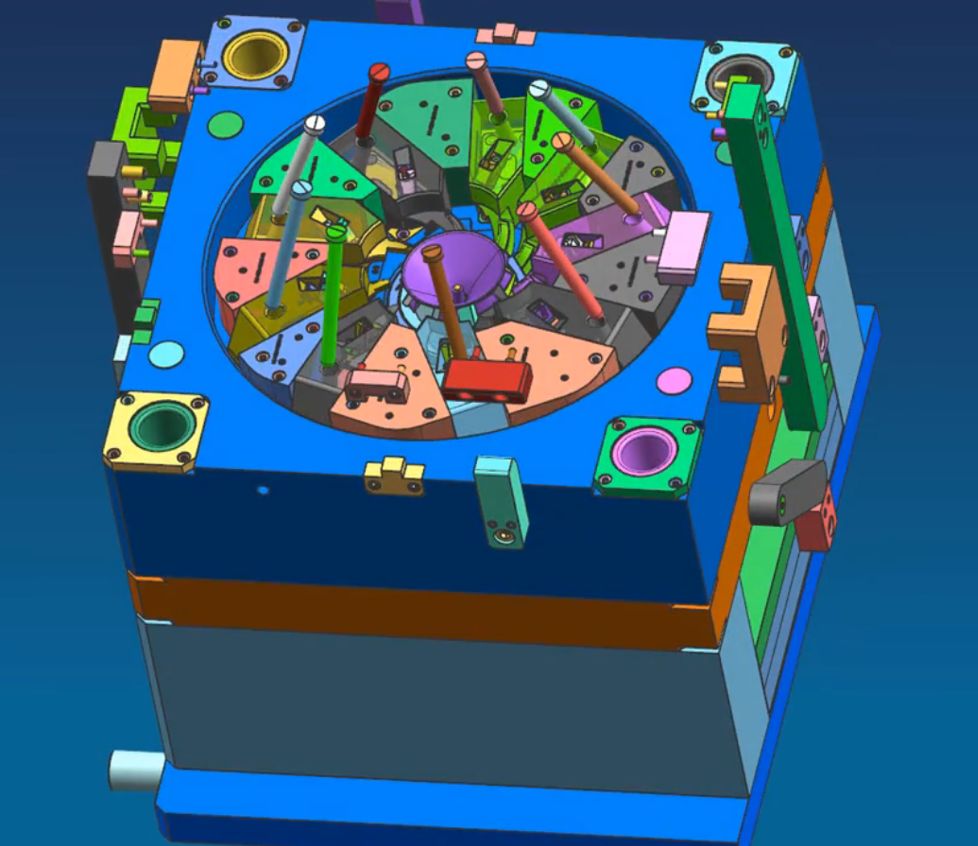 加工中心這套葉輪模具如何設(shè)計(jì)？如何脫模？(圖5)